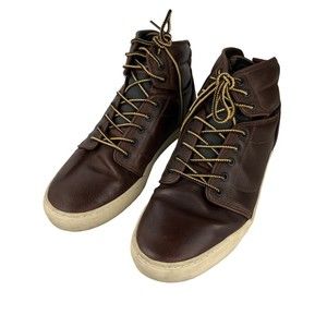 Vans Mens Alomar OTW Sneakers Brown VN-0KX08HY Leather High Top Lace Up 11M